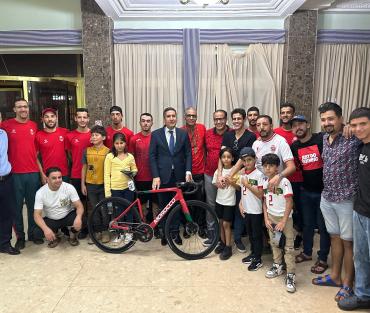 سفير المملكة المغربية ببوركينا فاسو يستقبل الفريق الوطني للدراجات