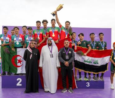 المنتخب الوطني للشبان يرفع كأس البطولة العربية ويتوج بذهبية الفرق