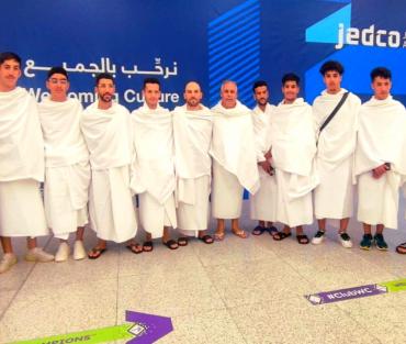 جامعة الدراجات تنظم عمرة للفريق الوطني المتوج بأبطال العرب 2023