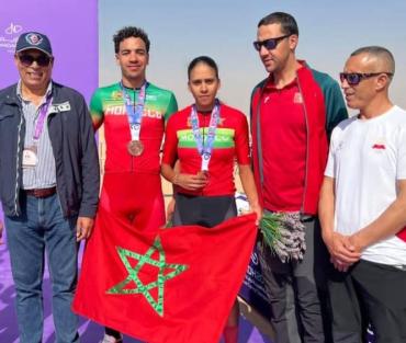 البطولة العربية للسباقات على الطريق : برونزيتان للمهدي العرباوي وسليمة الحريري في الفردي ضد الساعة 