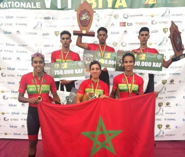 المغاربة أبطالا للنسخة الأولى من الجائزة الدولية الكبرى شانتال بيا للدراجات الجبلية بالكاميرون