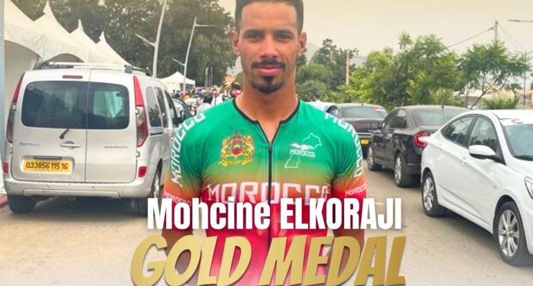 محسن الكورجي يهدي المغرب ميدالية ذهبية ثانية في سباق ضد الساعة فردي بالجزائر