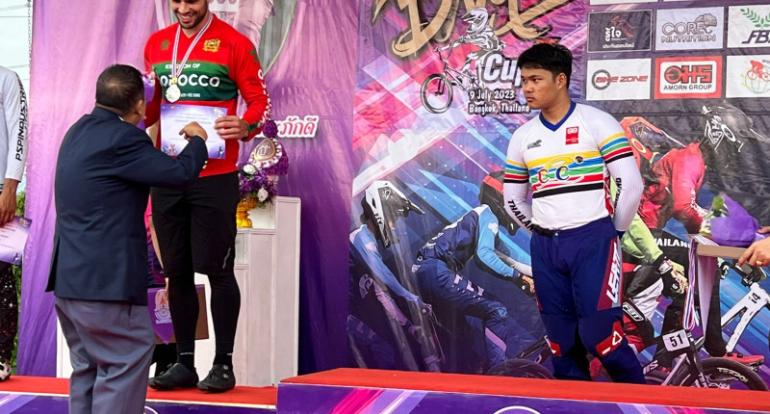 تألق المغربي نديم لغموشي في كأس التايلاند