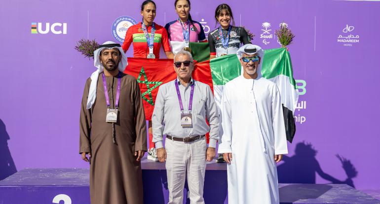 البطولة العربية للطريق الرياض : سلمى حريري تظفر بفضية سباق الفردي عام على الطريق