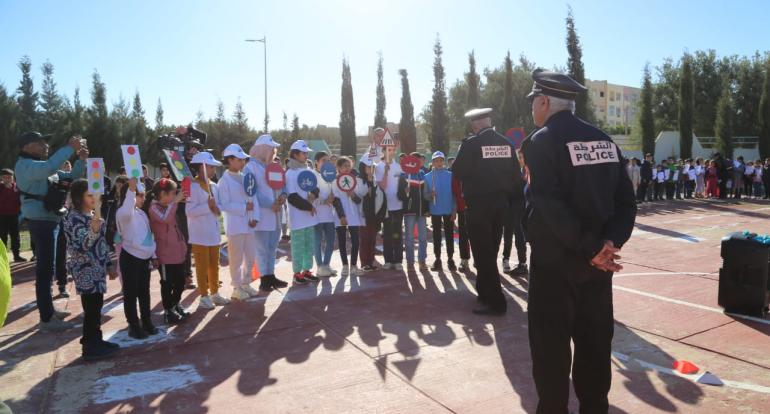 حسنية جرسيف تنظم نشاطا تربويا بمناسبة اليوم الوطني للسلامة الطرقية