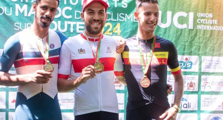 بطولة المغرب لسباق الدراجات على الطريق : عادل العرباوي يحافظ على لقبه في سباق الفردي ضد الساعة