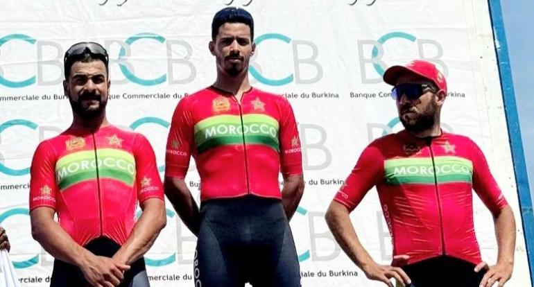 ثلاثي مغربي يحتكر ”بوديوم” المرحلة الأولى للدورة الـ35 من طواف بوركينا فاسو الدولي