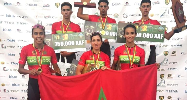 المغاربة أبطالا للنسخة الأولى من الجائزة الدولية الكبرى شانتال بيا للدراجات الجبلية بالكاميرون